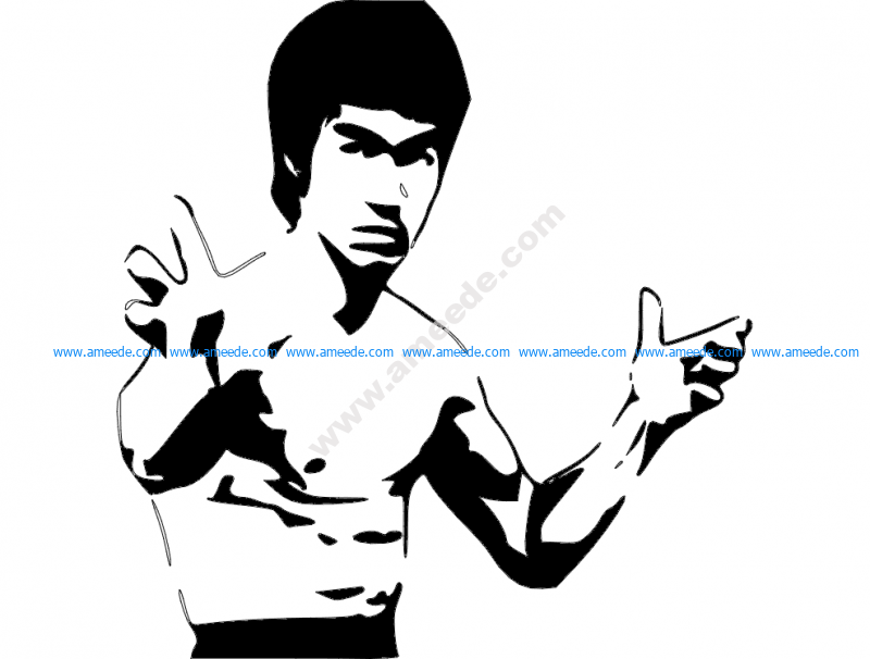 Detail Bruce Lee Vector Nomer 49