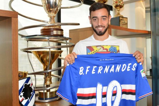 Detail Bruno Fernandes Sampdoria Nomer 19