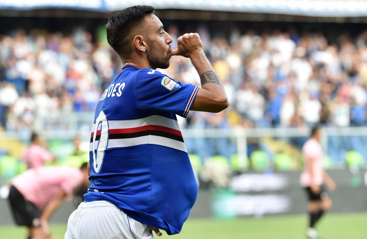 Detail Bruno Fernandes Sampdoria Nomer 8