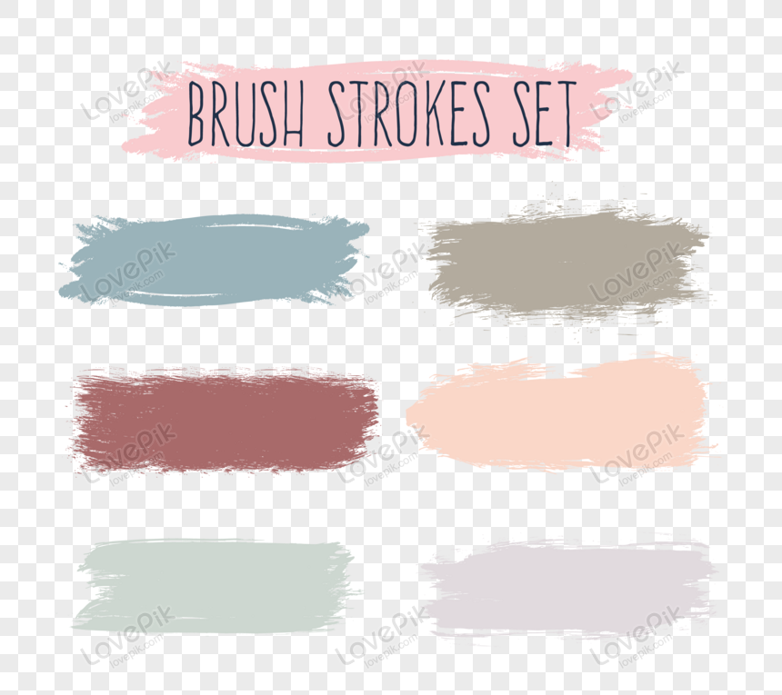 Detail Brush Stroke Vector Png Nomer 47