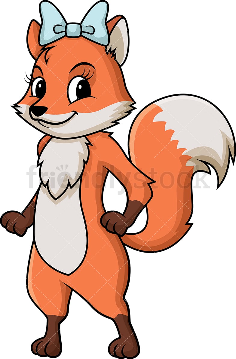 Detail Fox Vector Nomer 8