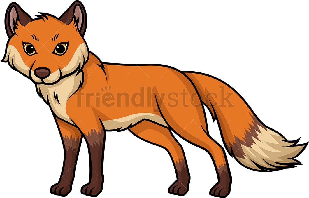 Detail Fox Vector Nomer 2