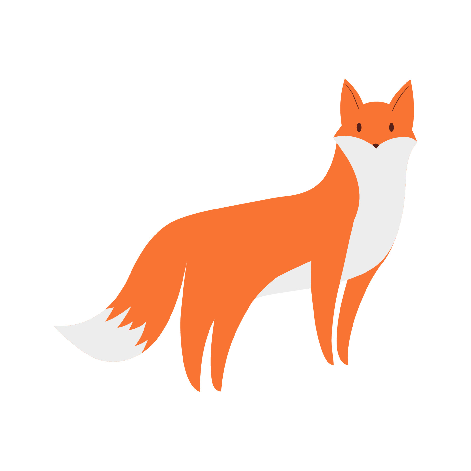 Detail Fox Vector Nomer 4