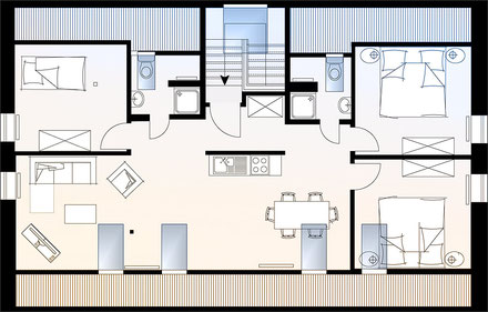 Detail Grundriss Loft Wohnung Nomer 9
