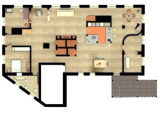 Detail Grundriss Loft Wohnung Nomer 4