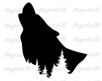 Detail Heulender Wolf Silhouette Nomer 12
