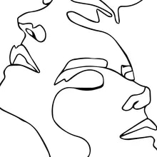 Detail Linienzeichnung Gesicht Nomer 18