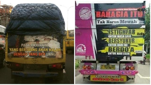 Detail Foto Tulisan Lucu Di Bak Truk Nomer 3