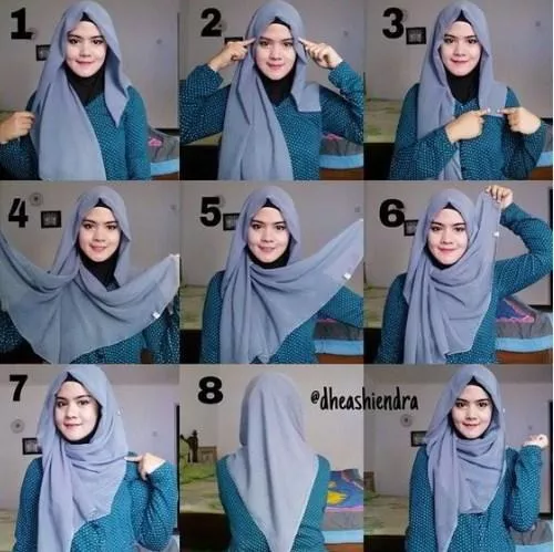 Detail Foto Tutorial Hijab Paris Nomer 14