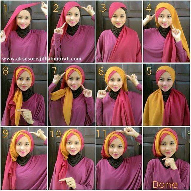 Detail Foto Tutorial Hijab Paris Nomer 15