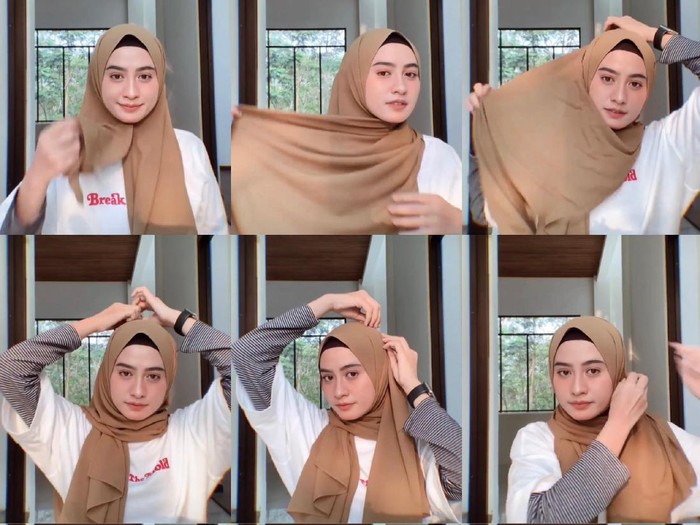 Foto Tutorial Hijab Pashmina - KibrisPDR