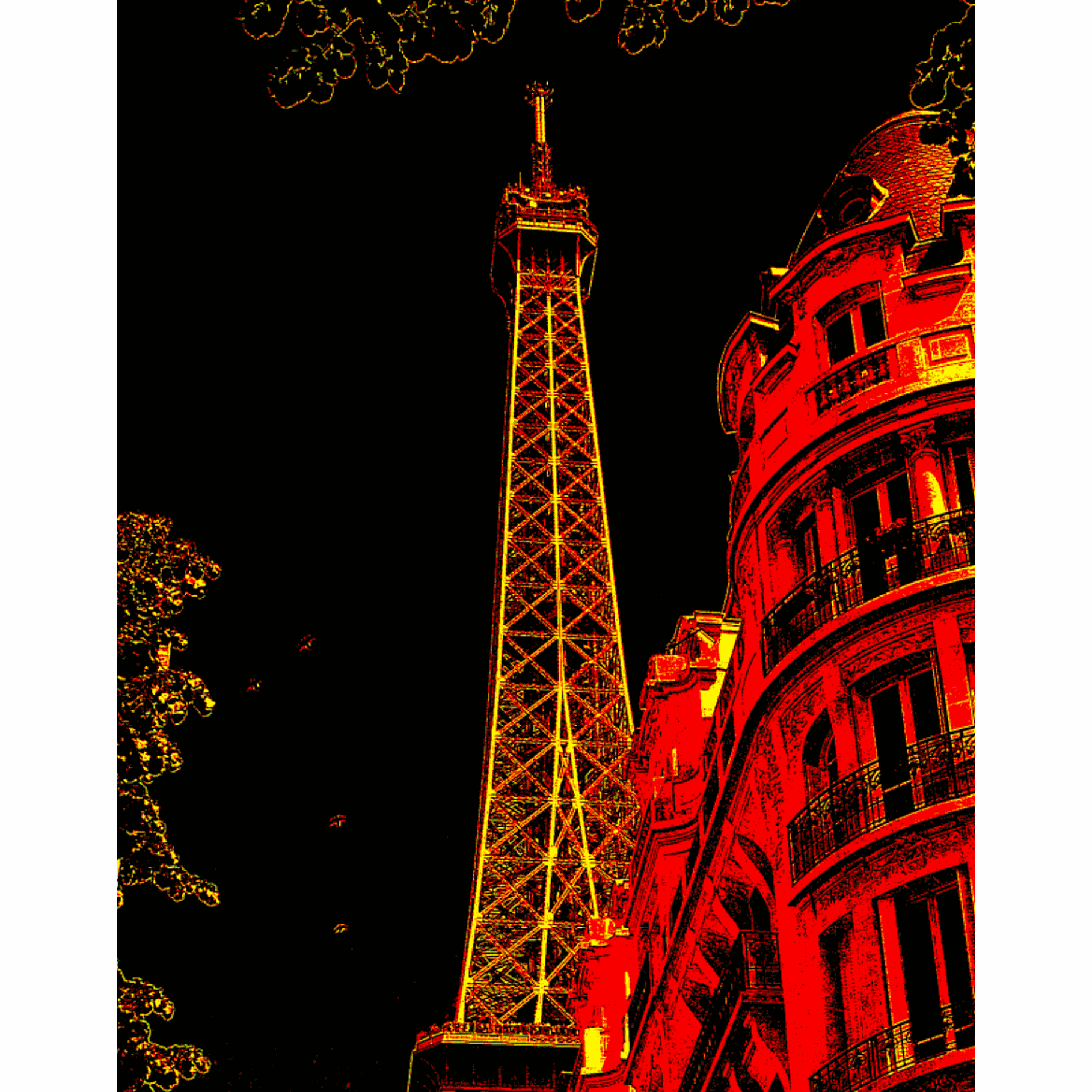 Paris Eiffelturm Nacht - KibrisPDR