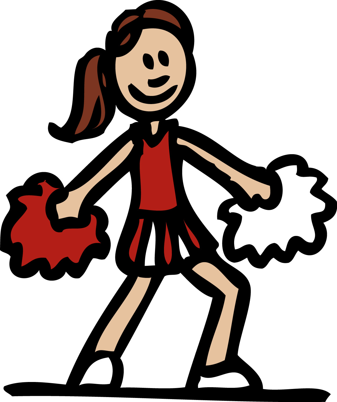 Detail Cheerleader Clipart Nomer 7