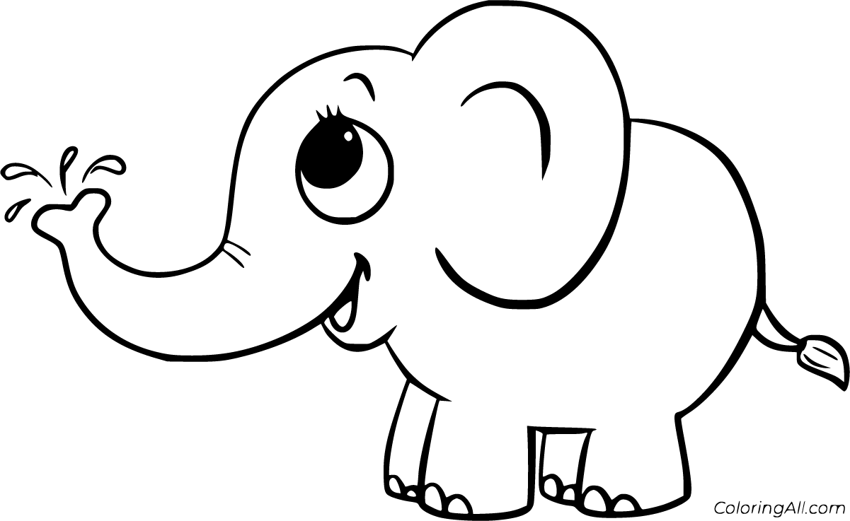 Detail Cute Baby Elephant Drawing Nomer 8
