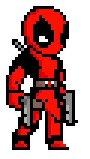 Deadpool Pixel Art - KibrisPDR