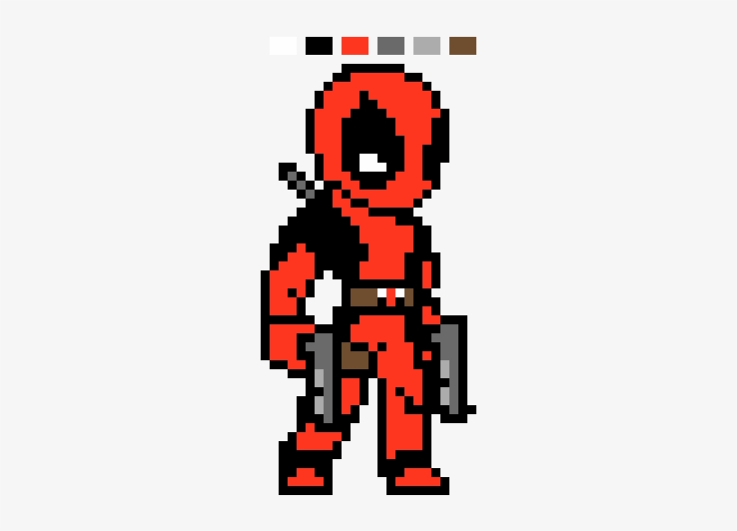 Download Deadpool Pixel Art Nomer 12