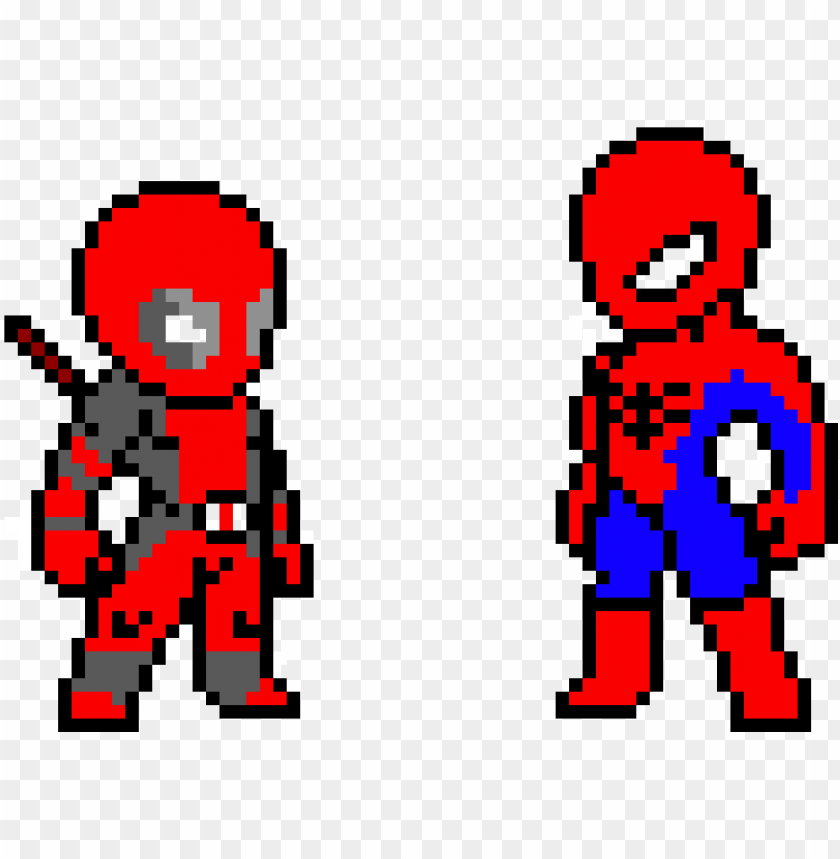 Detail Deadpool Pixel Art Nomer 13