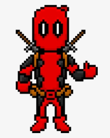 Detail Deadpool Pixel Art Nomer 17