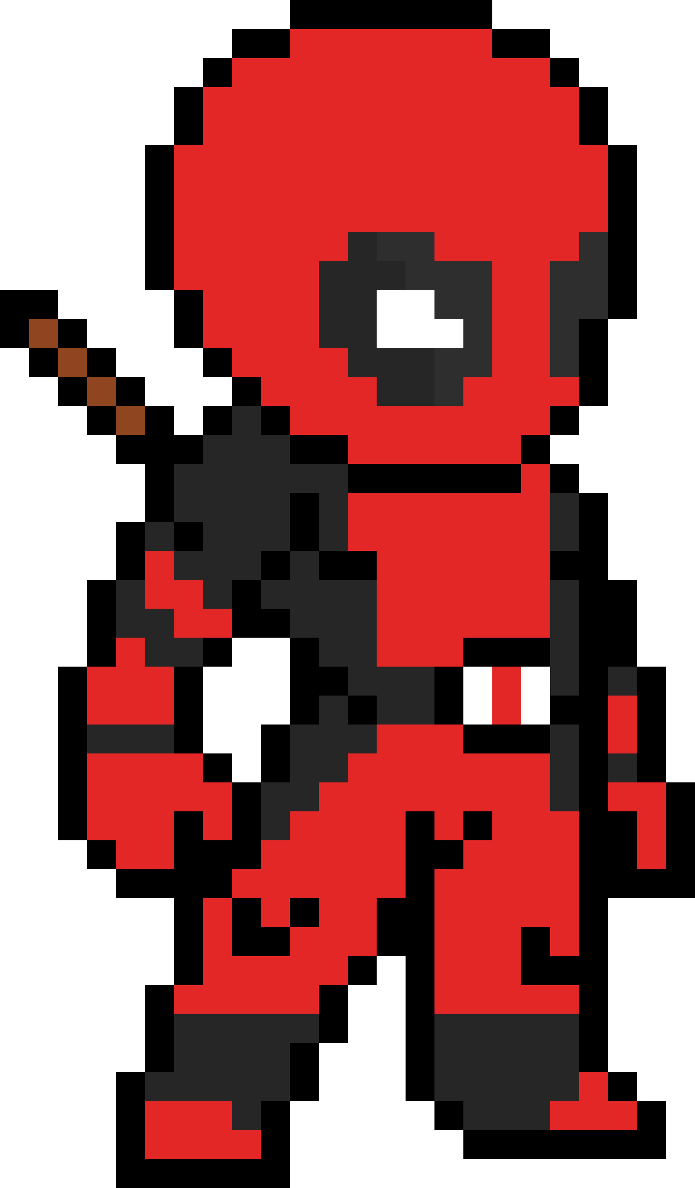 Detail Deadpool Pixel Art Nomer 7