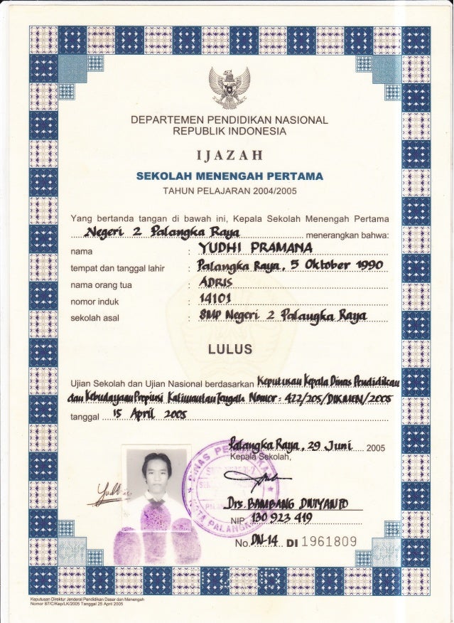 Detail Foto Untuk Ijazah Nomer 37