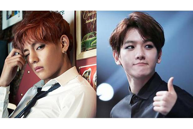 Detail Foto V Bts Dan Baekhyun Exo Nomer 30