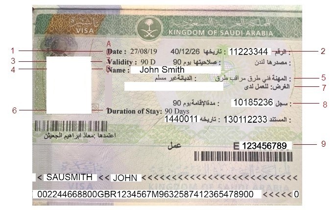 Detail Foto Visa Arab Saudi Nomer 7