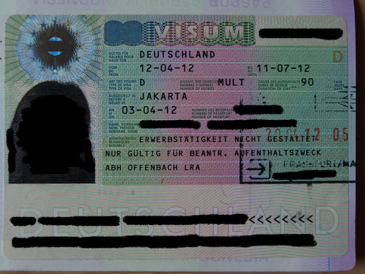 Detail Foto Visa Jerman Nomer 11