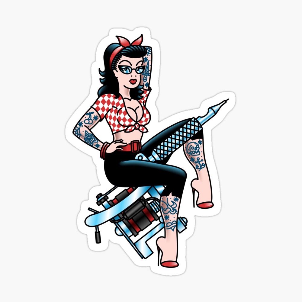 Detail Tattoo Rockabilly Frau Nomer 10