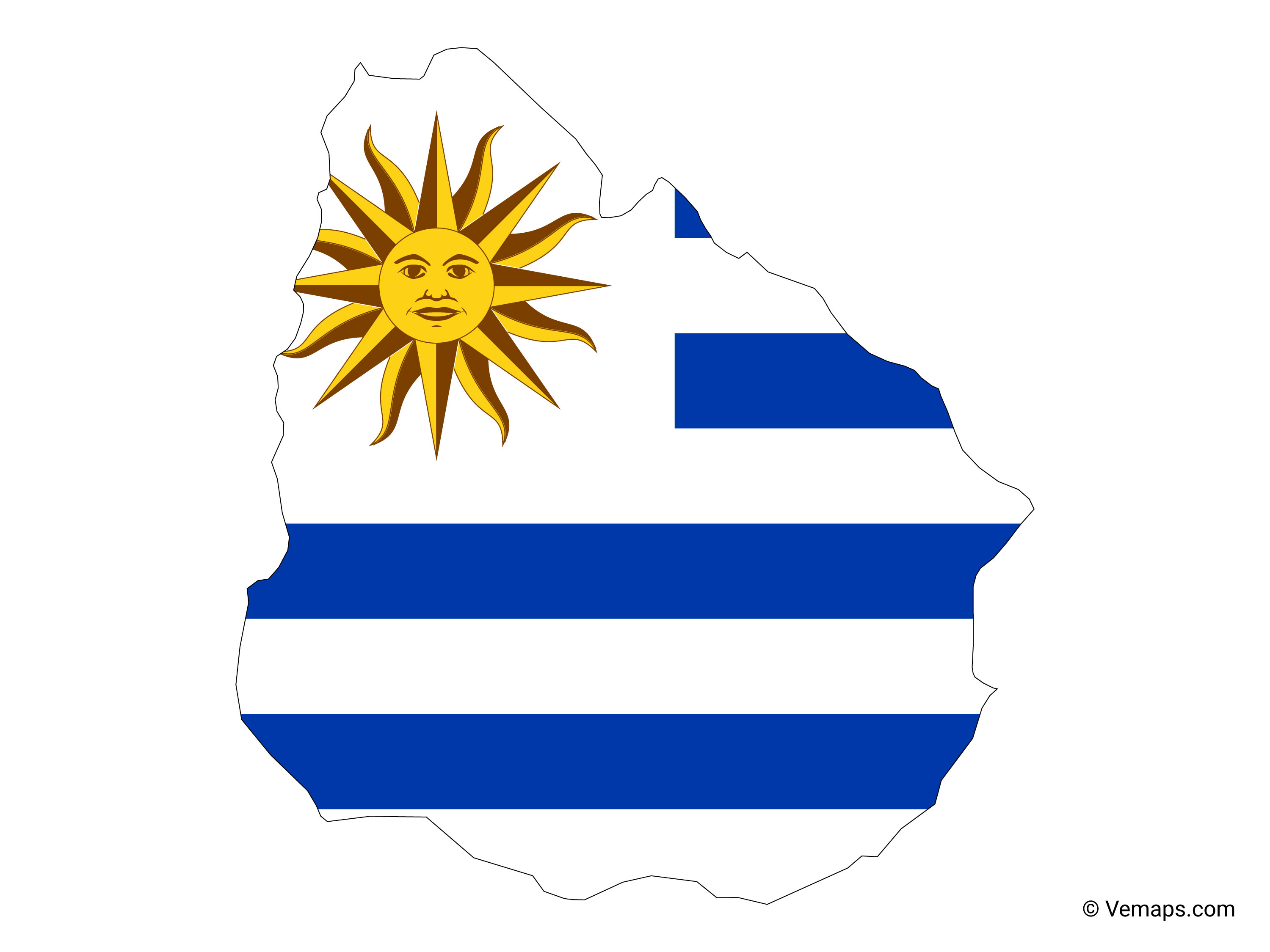Detail Uruguay Flag Vector Nomer 10