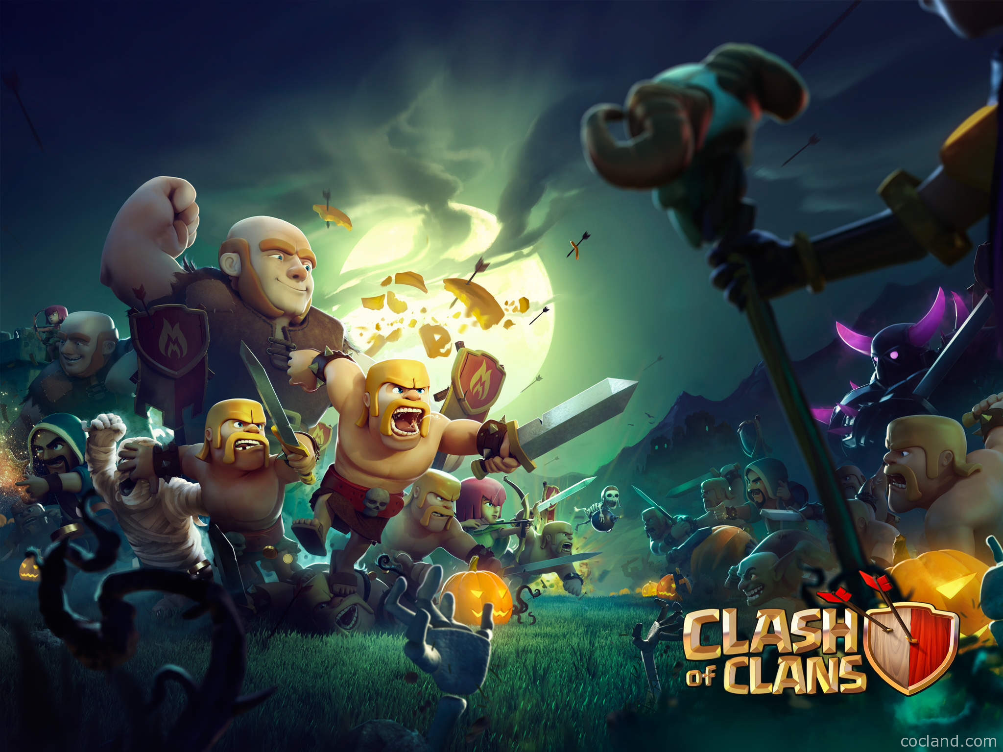 Detail Foto Wallpaper Coc Nomer 18