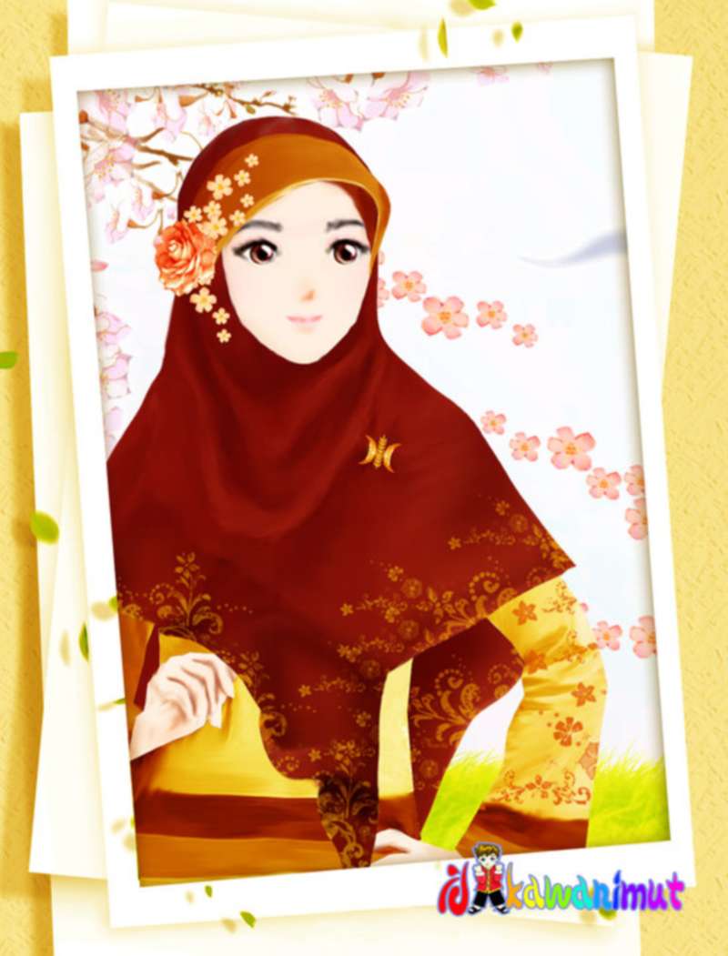 Detail Foto Wanita Cantik Berhijab Kartun Nomer 53