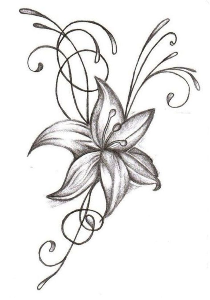 Blumen Tattoo Schulterblatt