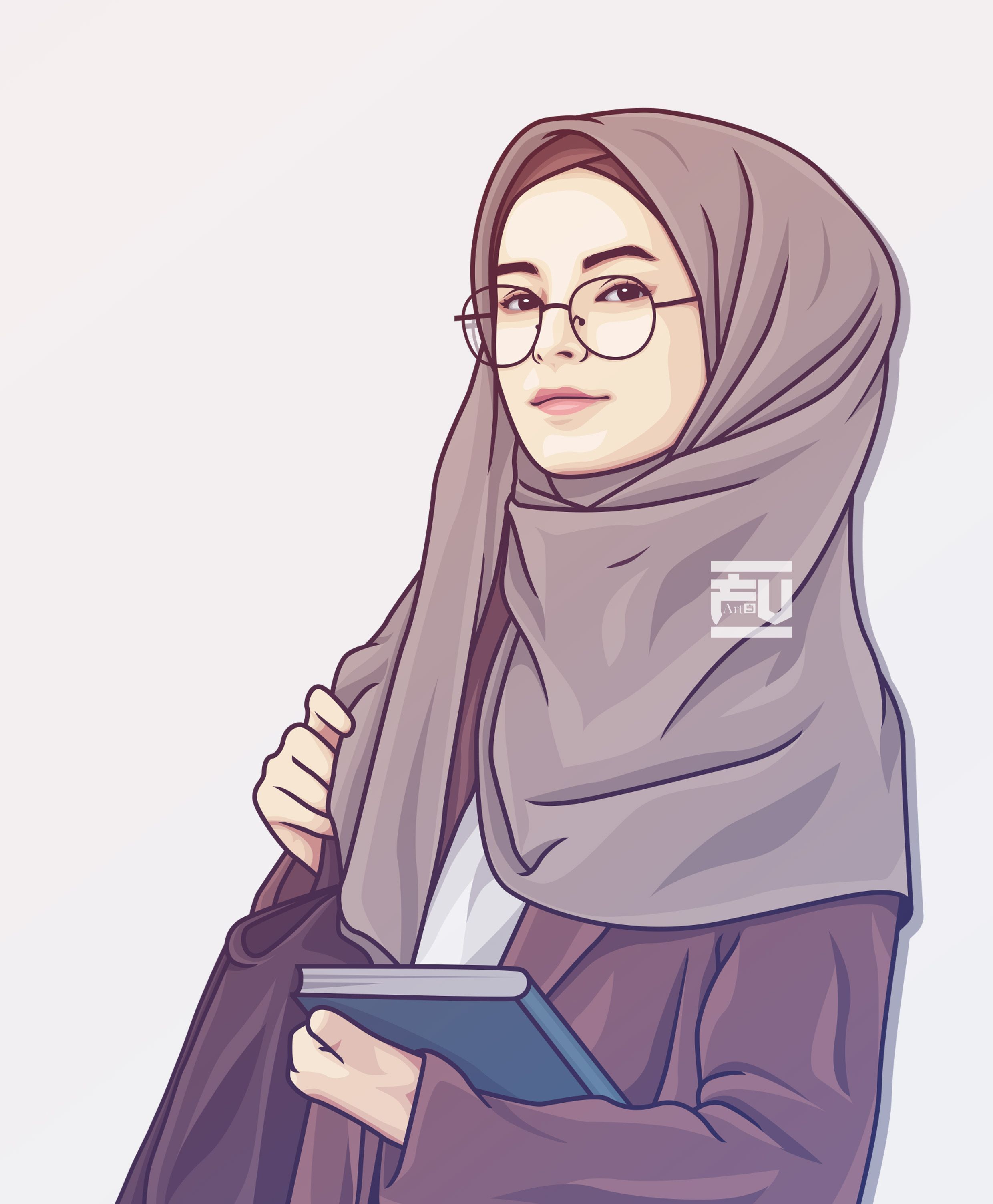 Foto Wanita Hijab Cantik Kartun - KibrisPDR