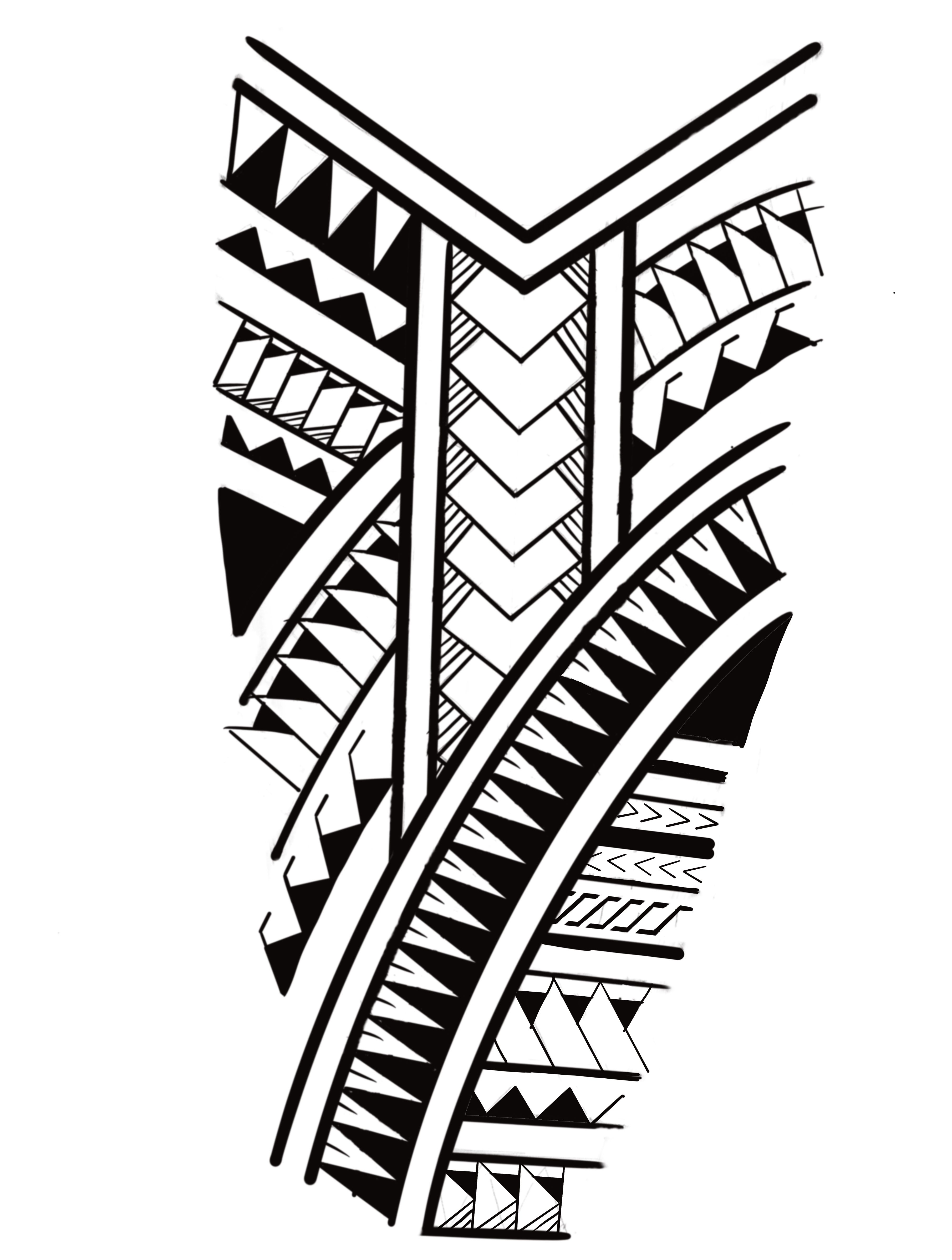 Detail Maori Tattoo Mit Schriftzug Nomer 2