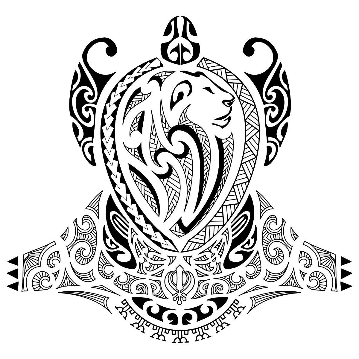 Detail Maori Tattoo Mit Schriftzug Nomer 3