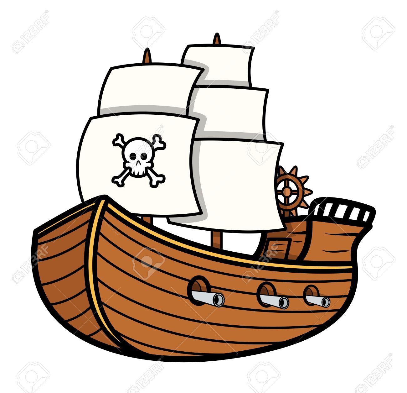 Detail Pirate Ship Cartoon Images Nomer 3