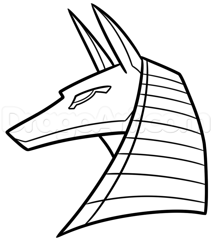 Detail Anubis Drawing Nomer 13