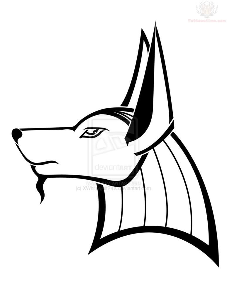 Detail Anubis Drawing Nomer 23