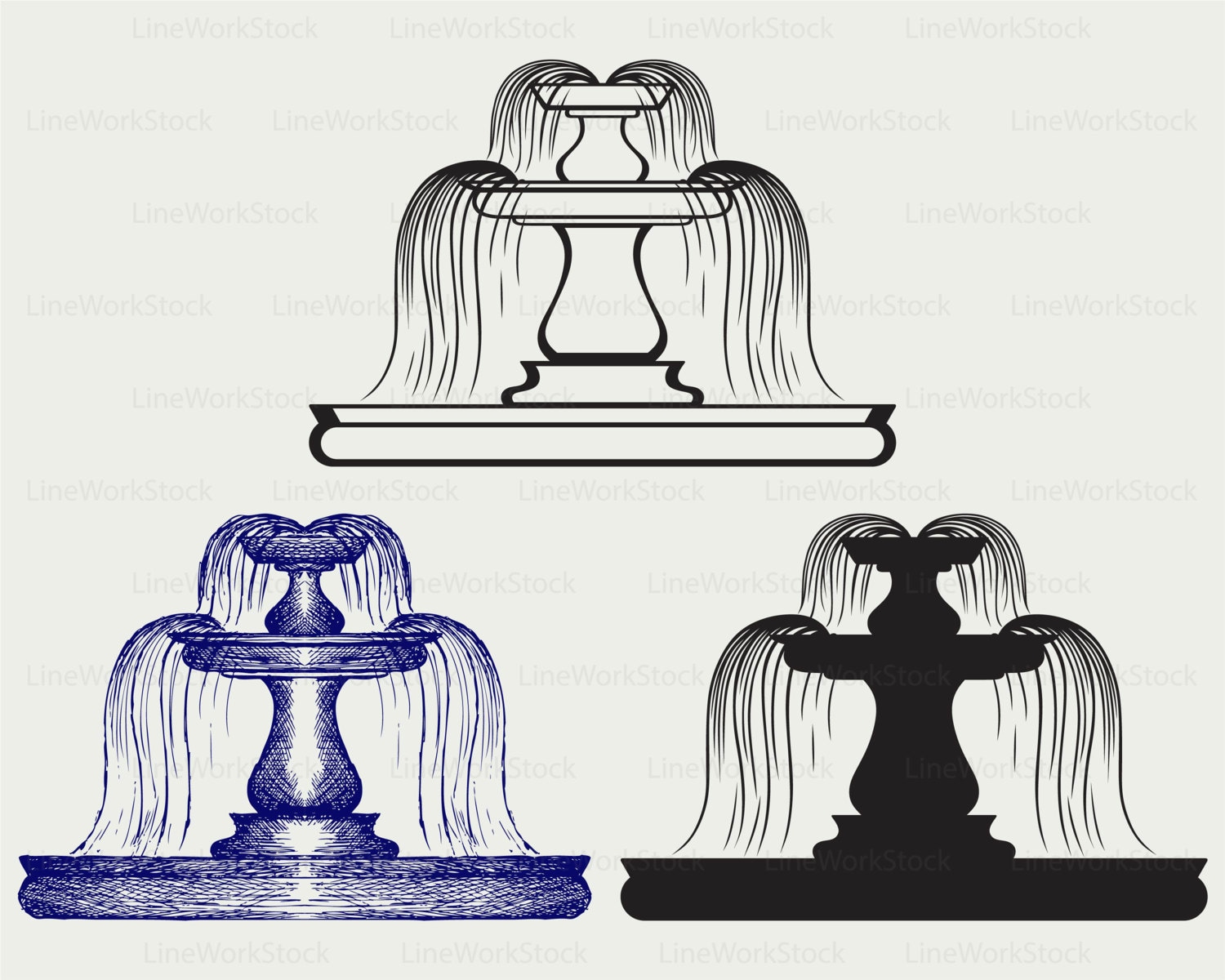 Detail Fountain Clipart Nomer 46