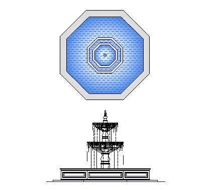 Detail Fountain Elevation Nomer 27