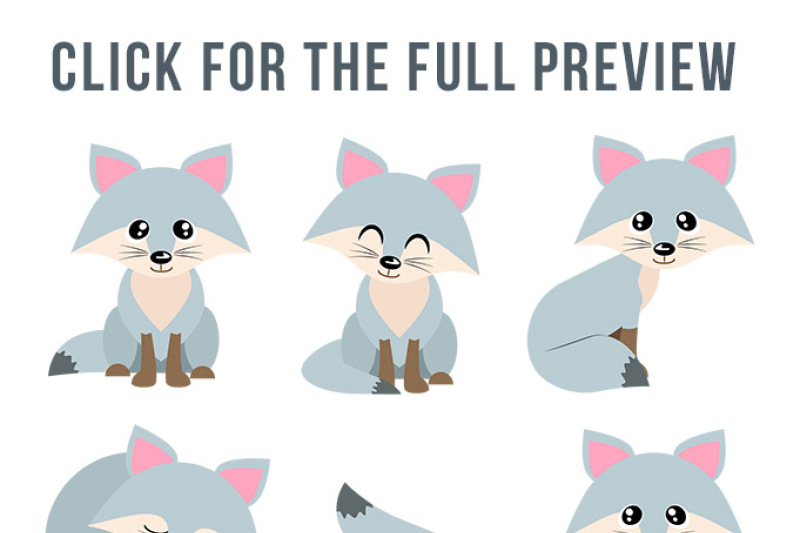 Detail Fox Animal Clipart Nomer 40