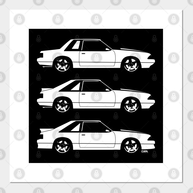 Detail Fox Body Mustang Silhouette Nomer 29