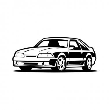 Detail Fox Body Mustang Silhouette Nomer 30