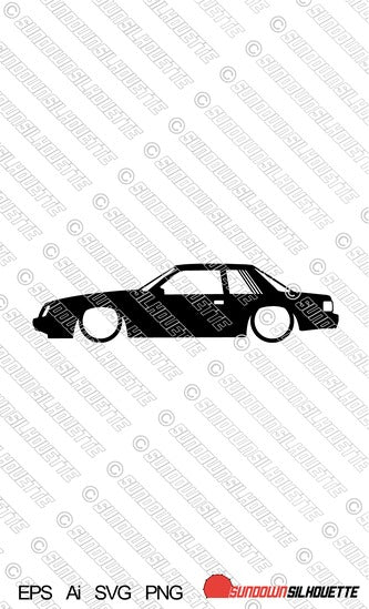 Detail Fox Body Mustang Silhouette Nomer 9