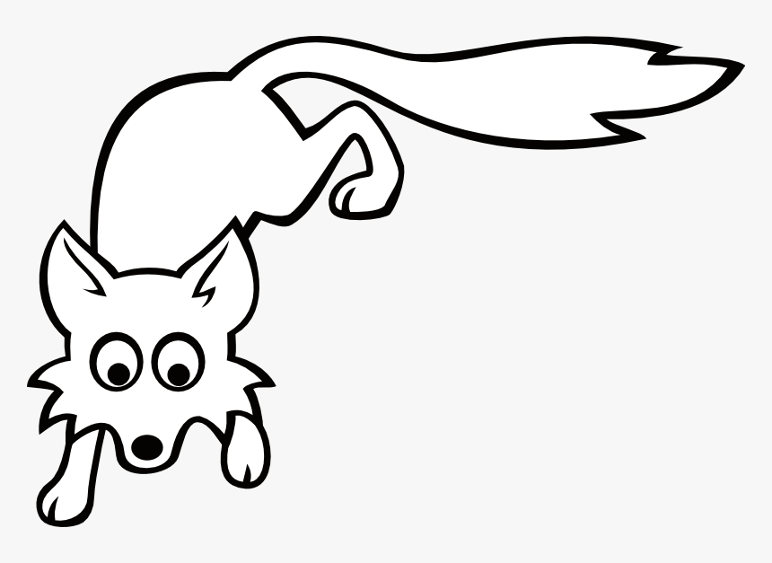 Detail Fox Clipart Black And White Nomer 11