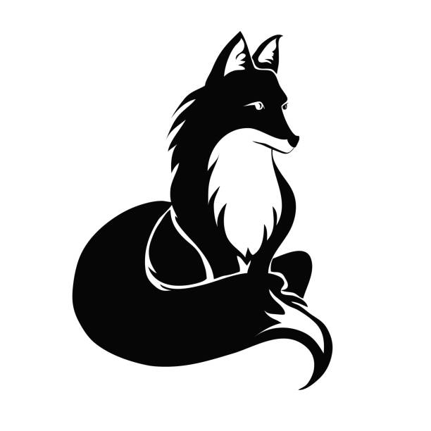 Detail Fox Clipart Black And White Nomer 15