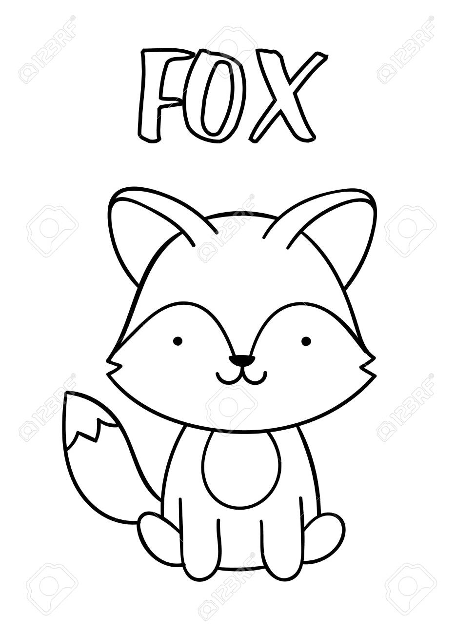 Detail Fox Clipart Black And White Nomer 23