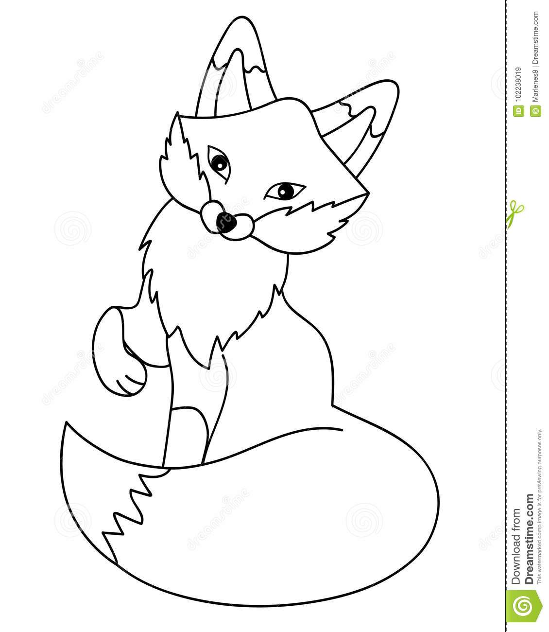 Detail Fox Clipart Black And White Nomer 24