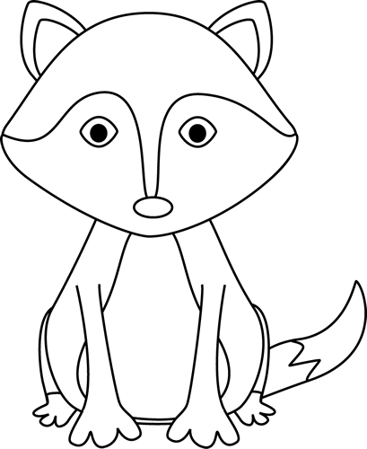 Detail Fox Clipart Black And White Nomer 27