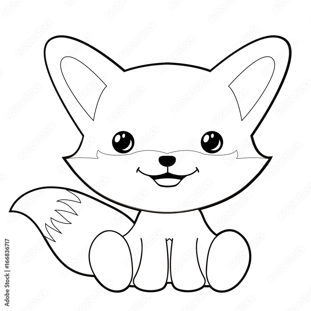 Detail Fox Clipart Black And White Nomer 40